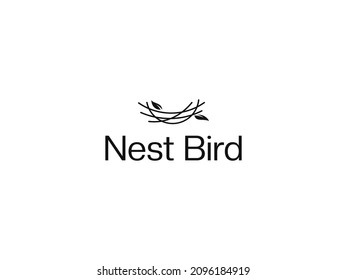 nest logo design. logo template