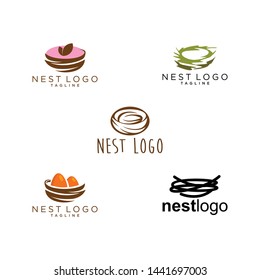 Nest Logo Design Vector for Icon and factory Logo