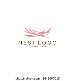 Nest Logo Design Vector for Icon and factory Logo