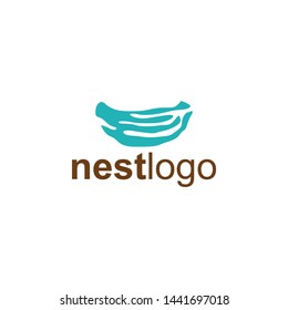 Nest Logo Design Vector for Icon and factory Logo