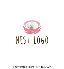 Nest Logo Design Vector for Icon and factory Logo