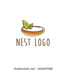 Nest Logo Design Vector for Icon and factory Logo
