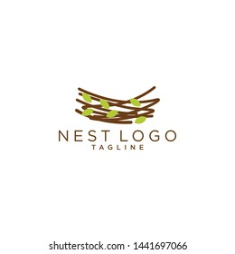 Nest Logo Design Vector for Icon and factory Logo