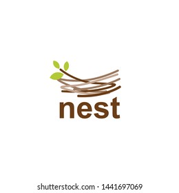 Nest Logo Design Vector for Icon and factory Logo