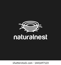 Nest Logo Design Vector for Icon and factory Logo