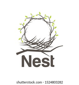 Nest Logo Design Vector for Icon and factory Logo