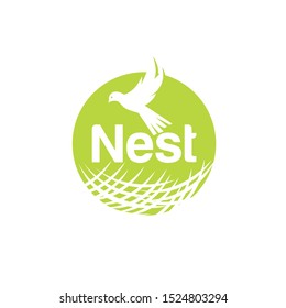 Nest Logo Design Vector for Icon and factory Logo