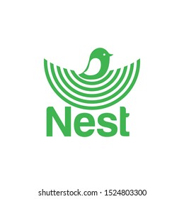 Nest Logo Design Vector for Icon and factory Logo