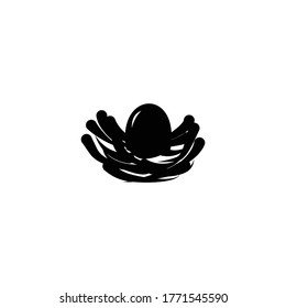 nest logo with eggs inside