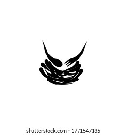 nest logo with a fork and spoon