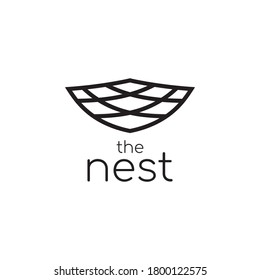Nest logo icon vector illustration