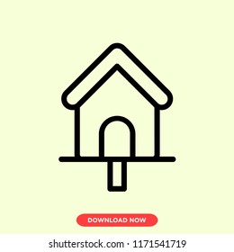 Nest nature bird modern vector style. Nest icon concept. Nest bird icon for web and app.