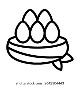 Nest Outline bold Vector Icon which can be easily modified or Edited 