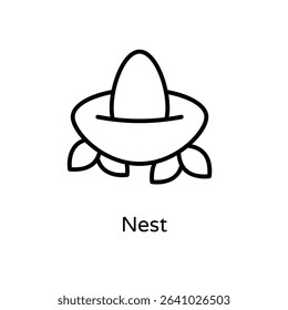 Nest vector icon stock illustration