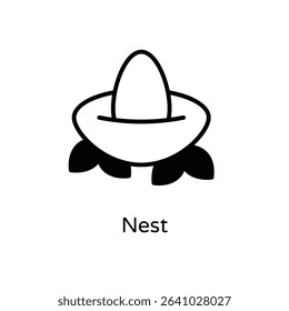 Nest vector icon stock illustration
