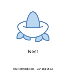 Nest vector icon stock illustration