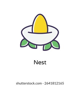 Nest vector icon stock illustration