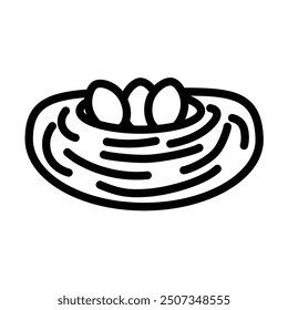 nest Vector Line Icon Design