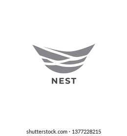 Nest vector logo. Nest icon