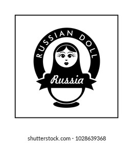 Nested doll. Russian National Doll. Symbol.