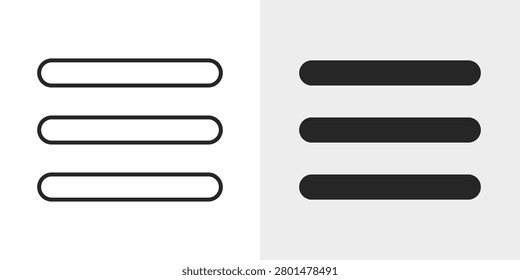 Nested Menu Icon represents hierarchical menu structures and submenus.