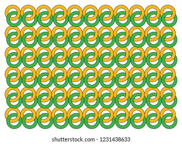 nested ring pattern vector