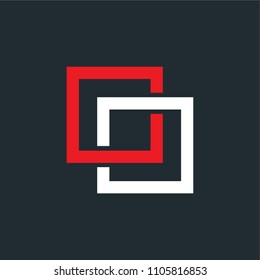 nested square vector icon