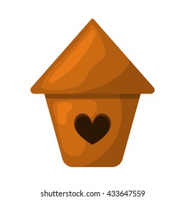 Nesting box colorful icon