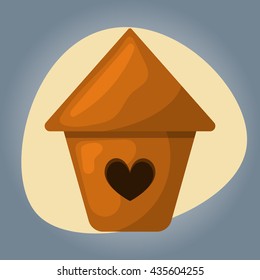 Nesting box colorful icon