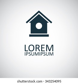 nesting box icon, on white background
