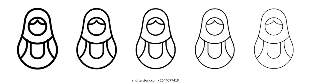 Aninhando conceito de ícone de bonecas. design gráfico, logotipo, Web, IU.
