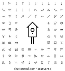 nesting house icon illustration isolated vector sign symbol. Gardening icons set.