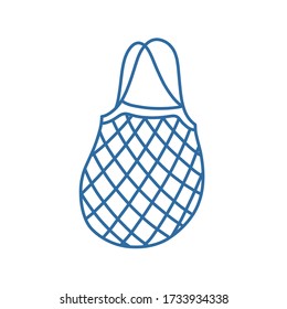 net bag doodle icon, vector illustration