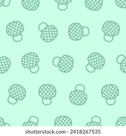 Net bag line art seamless pattern. Suitable for backgrounds, wallpapers, fabrics, textiles, wrapping papers, printed materials, and many more. Editable vector.