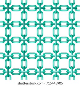 Net of chain in turquoise design 