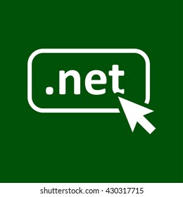 net domain icon. net domain vector illustration