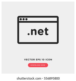 net domain vector icon