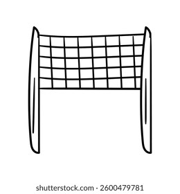 Net doodle icon with white background vector stock illustration