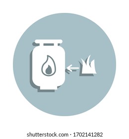 Net energy badge icon. Simple glyph, flat vector of energy icons for ui and ux, website or mobile application