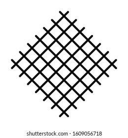 Net Filter Fiber Icon Symbol. Outline Style