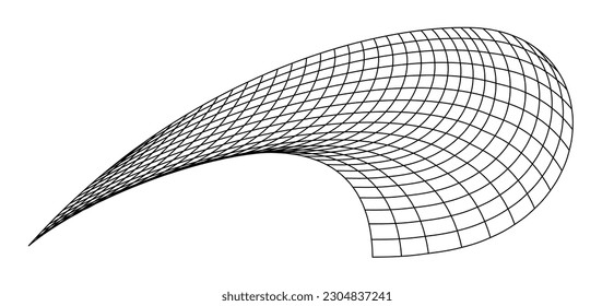 Net flying waving. Texture wave textile. Fabric square cells of sea wind. Vector illustration rolling hills. Flag windy stream flow. Network structure surface checkered background sport lines border.