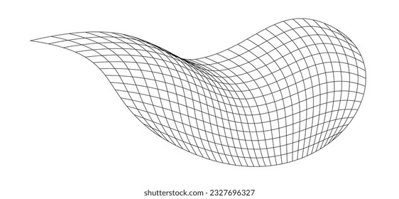 Net flying waving. Texture wave textile. Fabric square cells of sea wind. Vector illustration rolling hills. Flag windy stream flow. Network structure surface checkered background sport lines border.