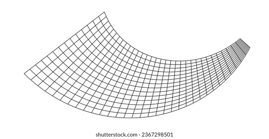 Net flying waving. Texture wave textile. Fabric square cells of sea wind. Vector illustration rolling hills. Flag windy stream flow. Network structure surface checkered background sport lines border.