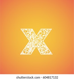 Net font from a typeset, vector font