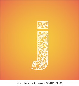 Net font from a typeset, vector font