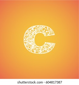 Net font from a typeset, vector font