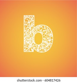 Net font from a typeset, vector font