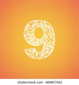 Net font from a typeset, vector font