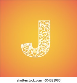 Net font from a typeset, vector font