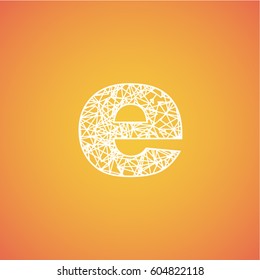 Net font from a typeset, vector font